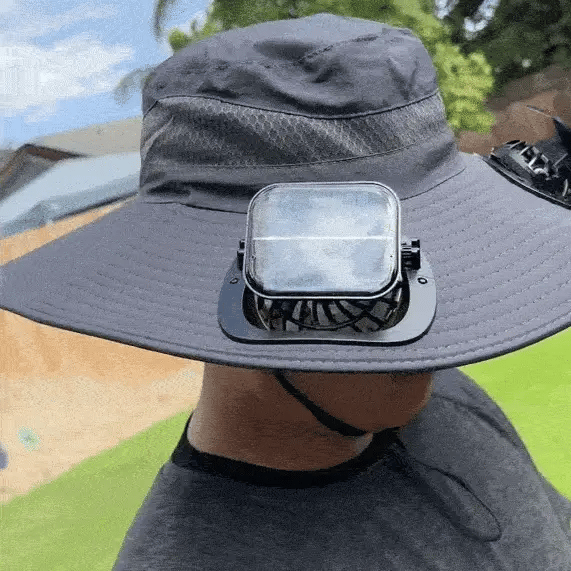 Pălărie Solară cu Ventilator Integrat